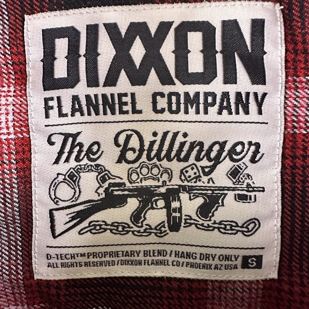 Dixxon Women’s Small ‘The Dillinger’ Red And Black Flannel Rare Sold Out Limited - Picture 12 of 16